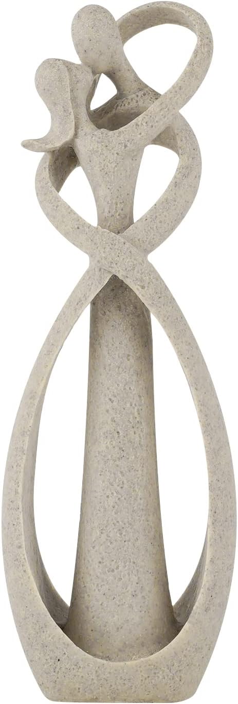 Kissing Lovers Abstract Statue