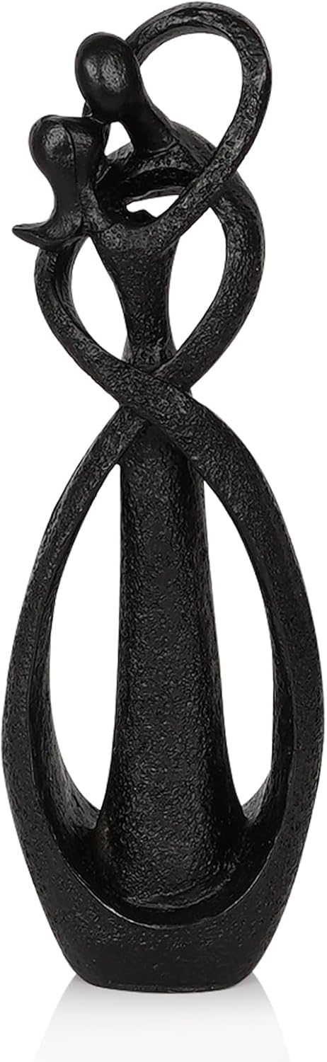 Kissing Lovers Abstract Statue