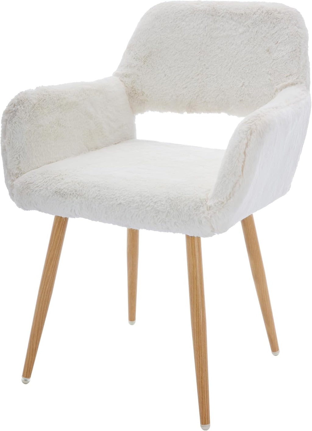 Faux Fur Accent/Office chair (No Wheels)