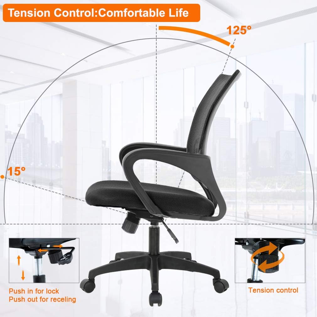 Ergonomic Adjustable Rolling Chair