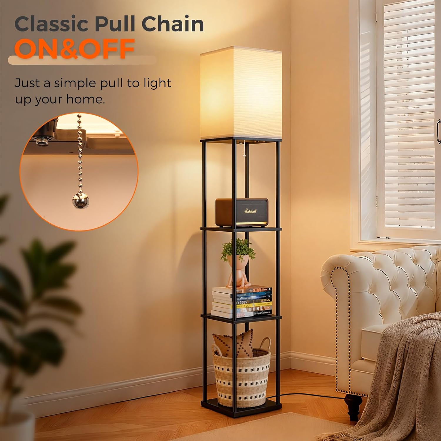Bookshelf Floor Lamp