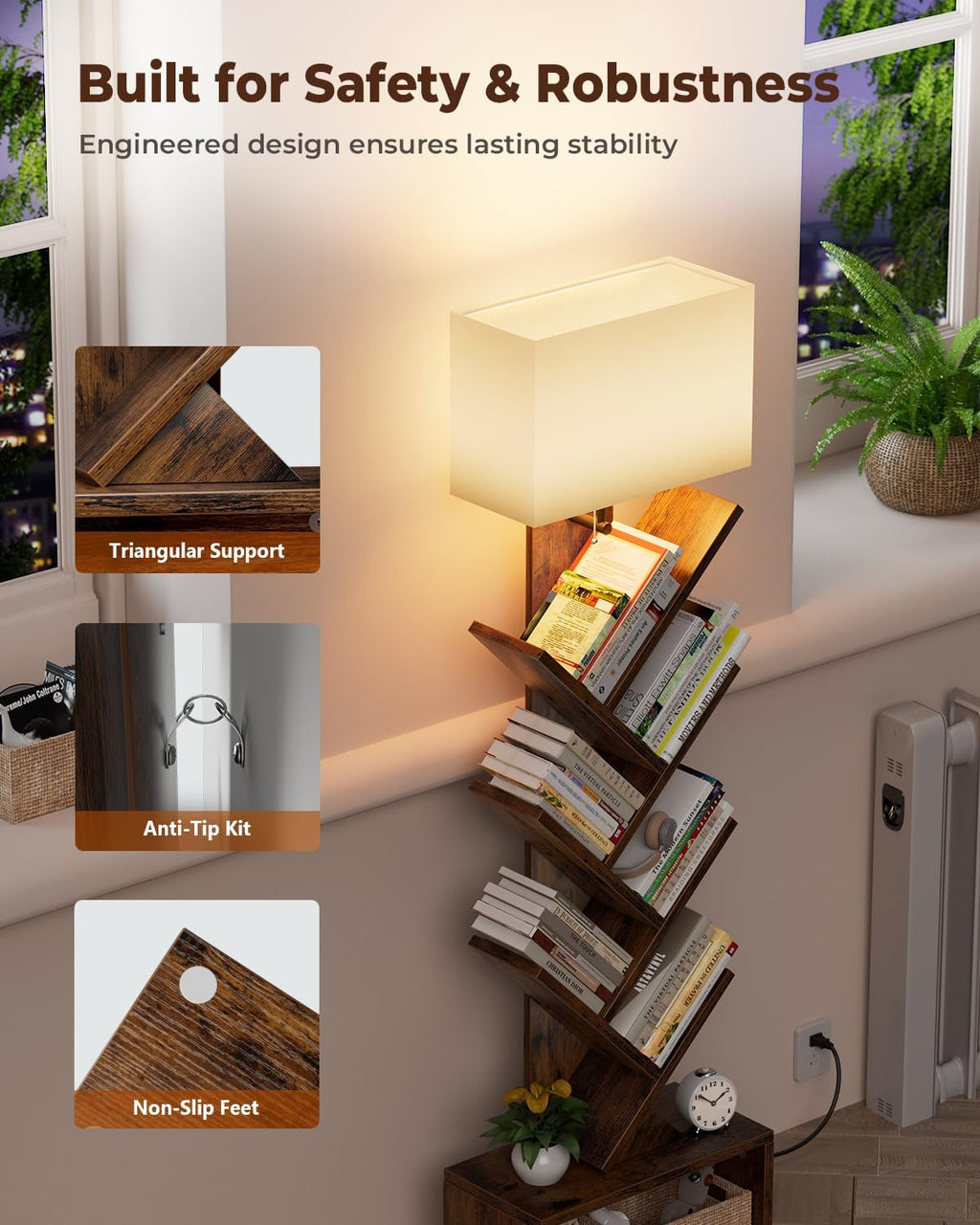 Tree Bookshelf Lamp