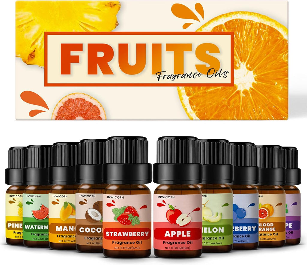 10-Piece Fruity Essential Oils Set