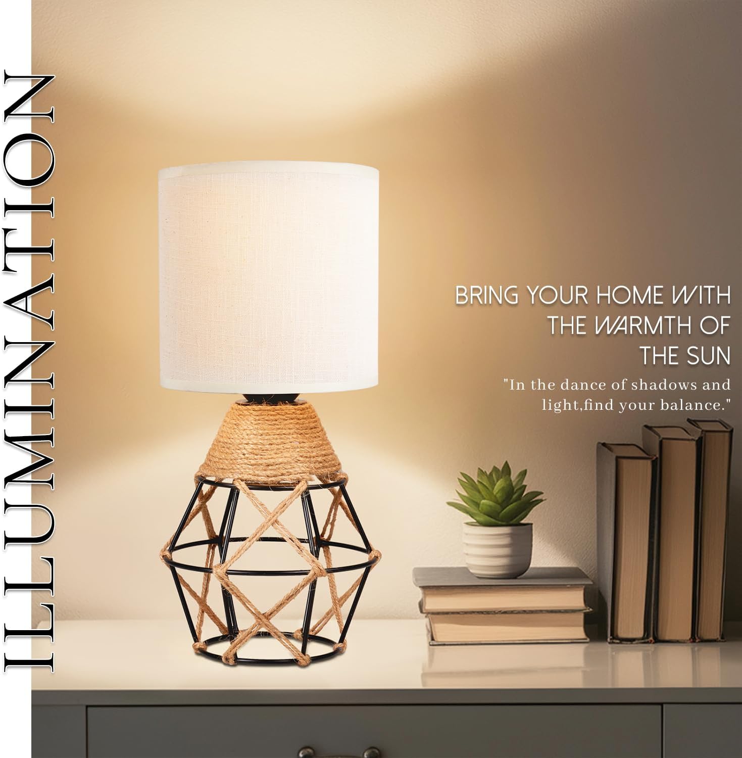 Woven Lamps set of 2