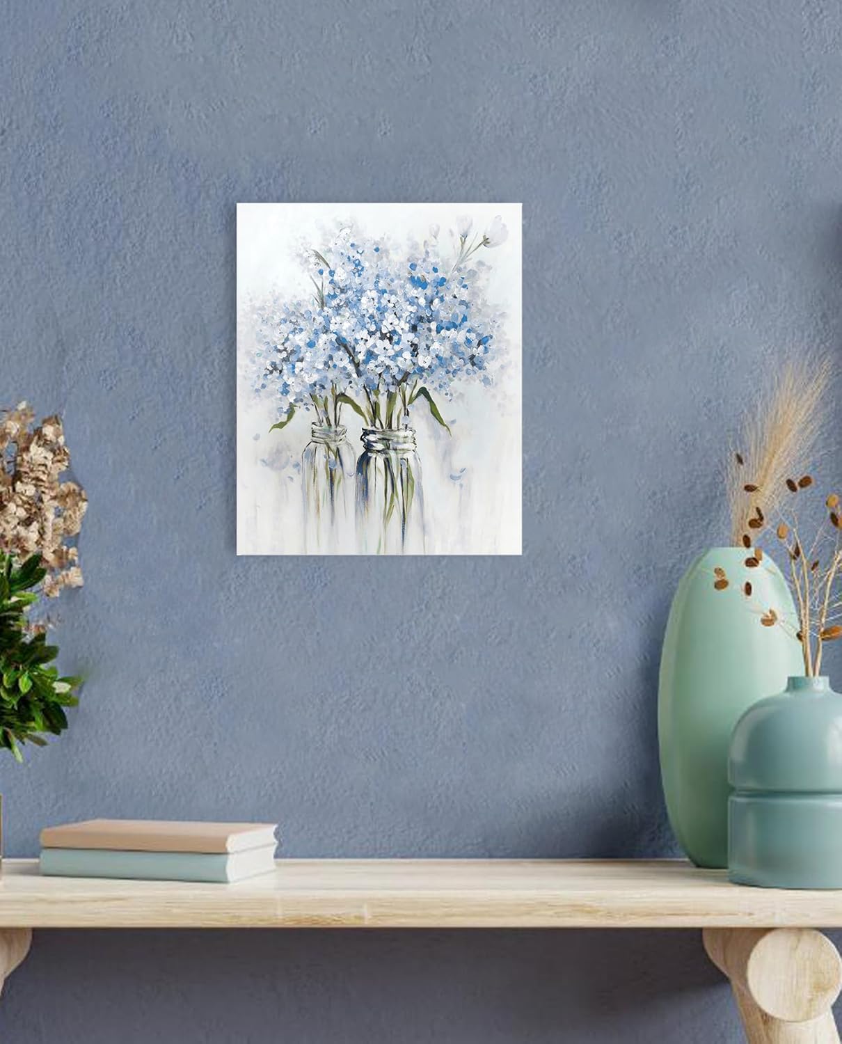 Floral Bouquet in Jar Canvas Wall Art