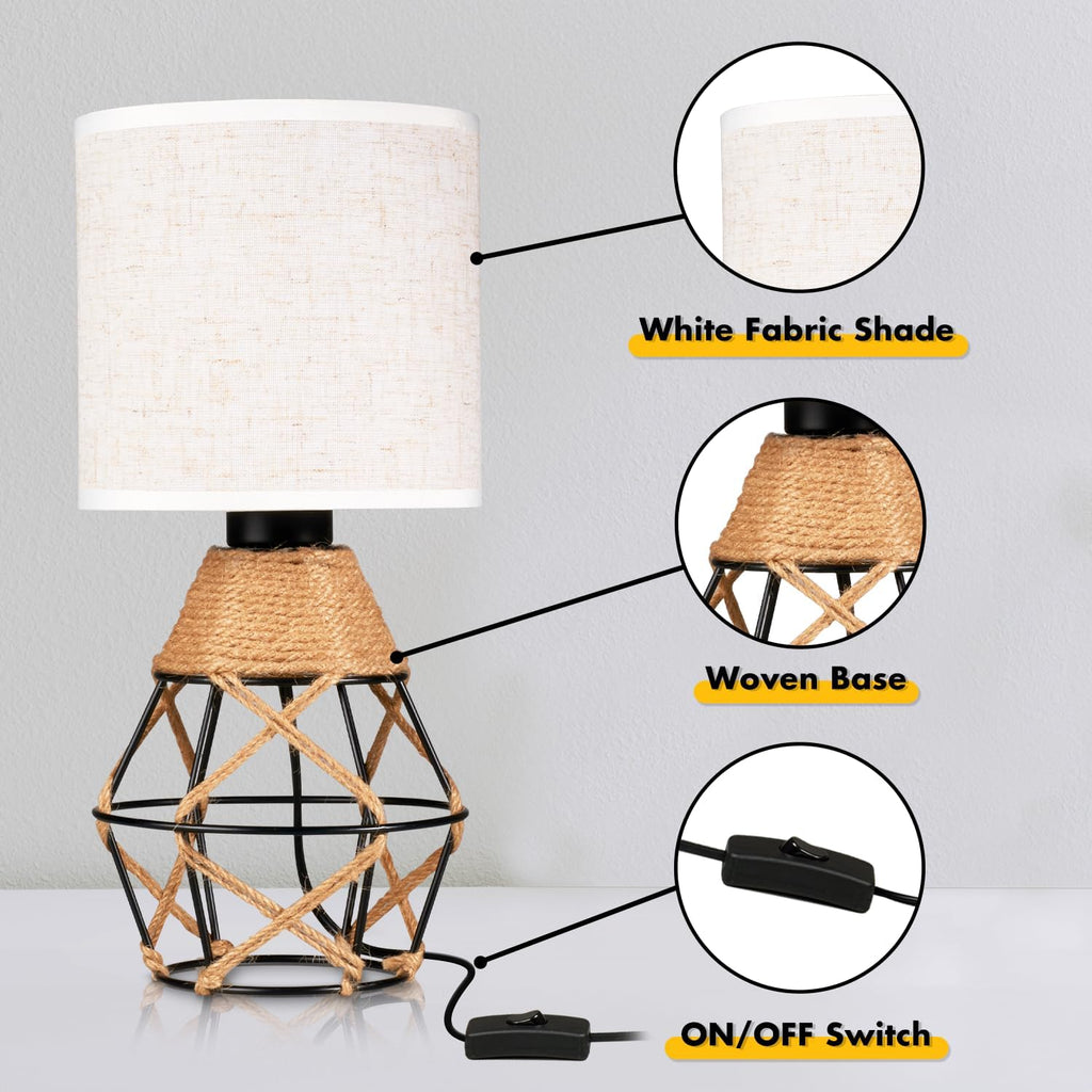 Woven Lamps set of 2