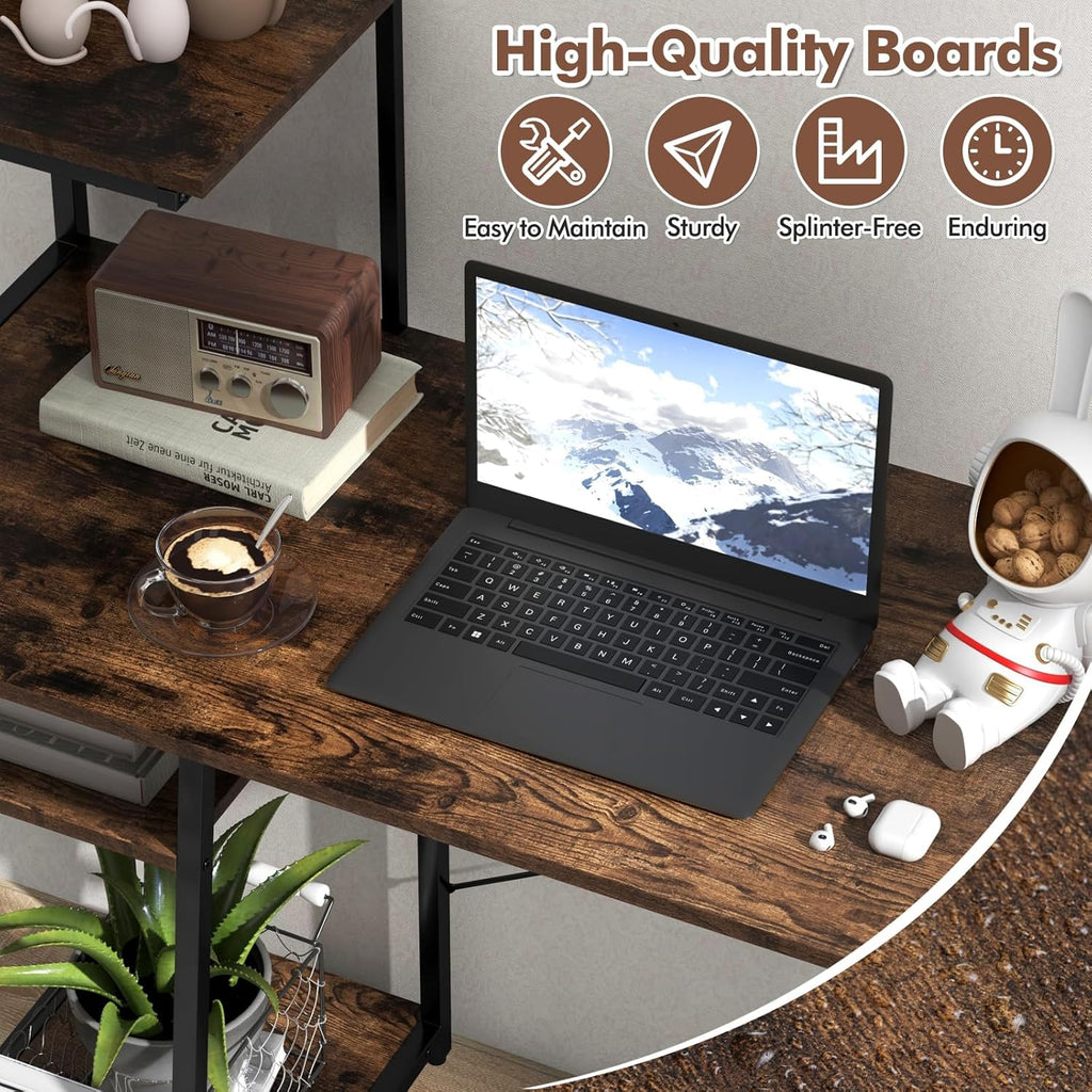 47.5” Desk with Shelf