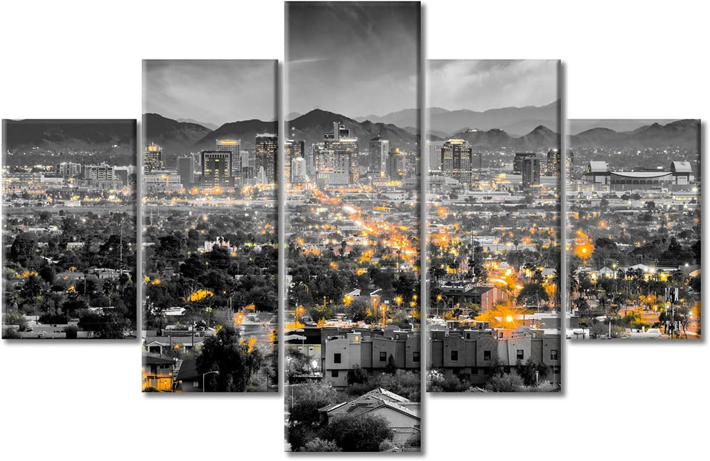5-Piece City Skyline Night Lights